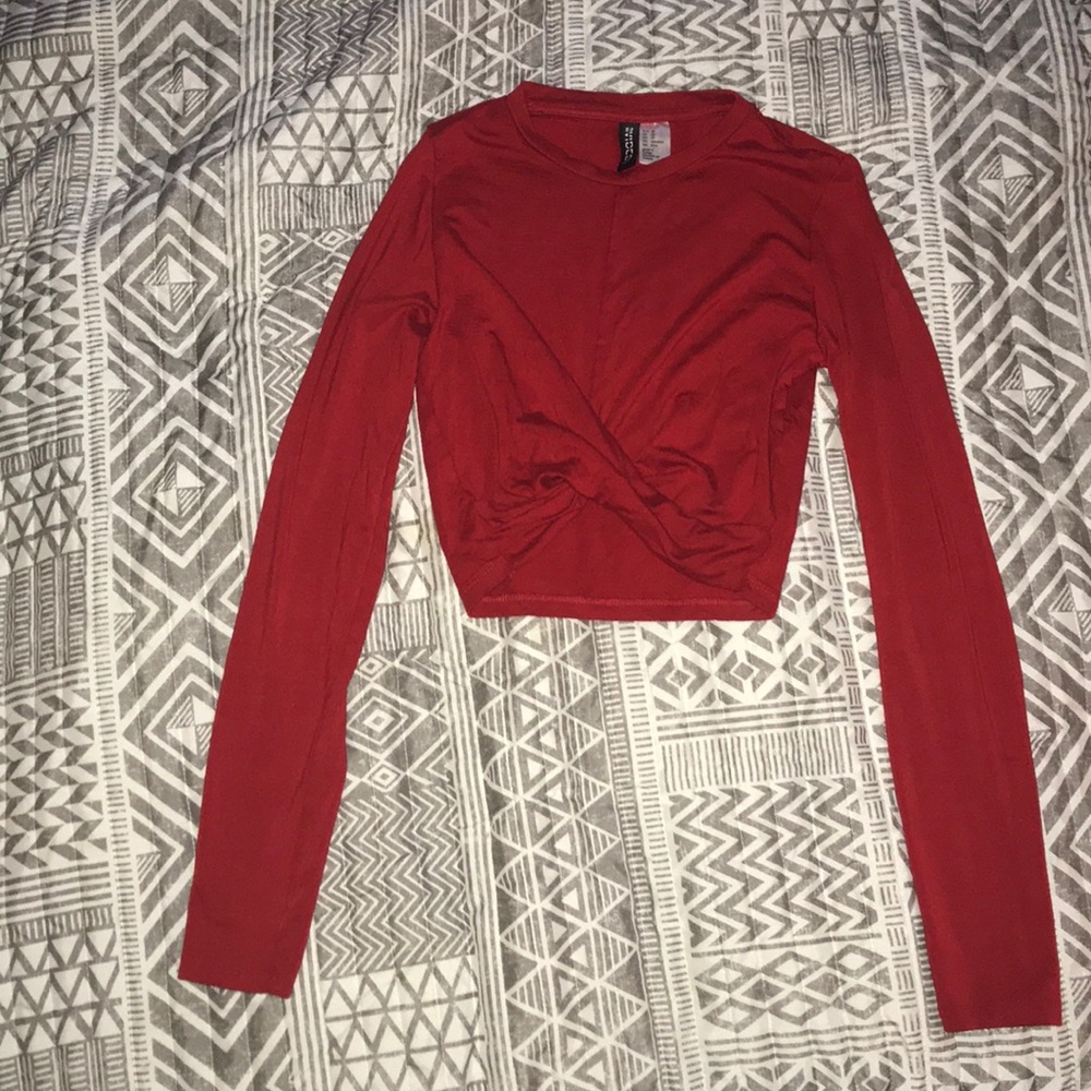 divided crop top